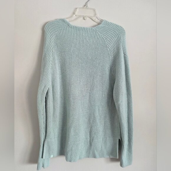LULULEMON | MERINO WOOL V-NECK SWEATER MINT Green Sz M/L - Picture 4 of 8